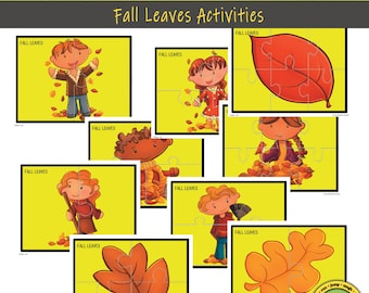 Fall Leaves Pre K Printable Worksheets