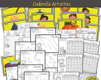 Cinderella PreK Printable Worksheets