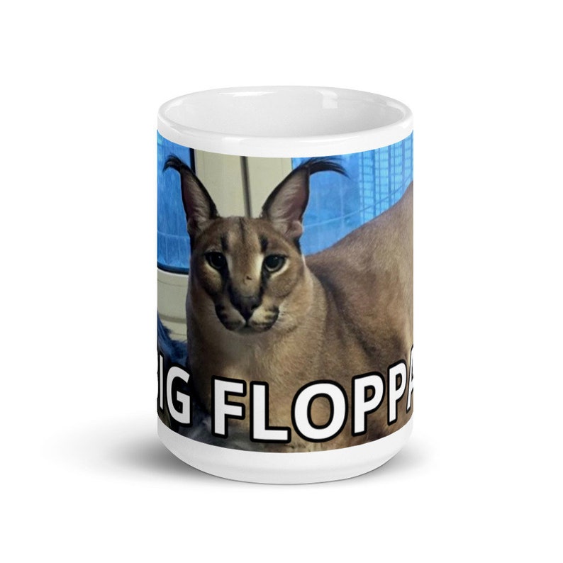 Big Floppa Caracal Cat Flopster Floppa Gregory Know Your Meme Novelty Office Coffee Mug Coffee Cup 