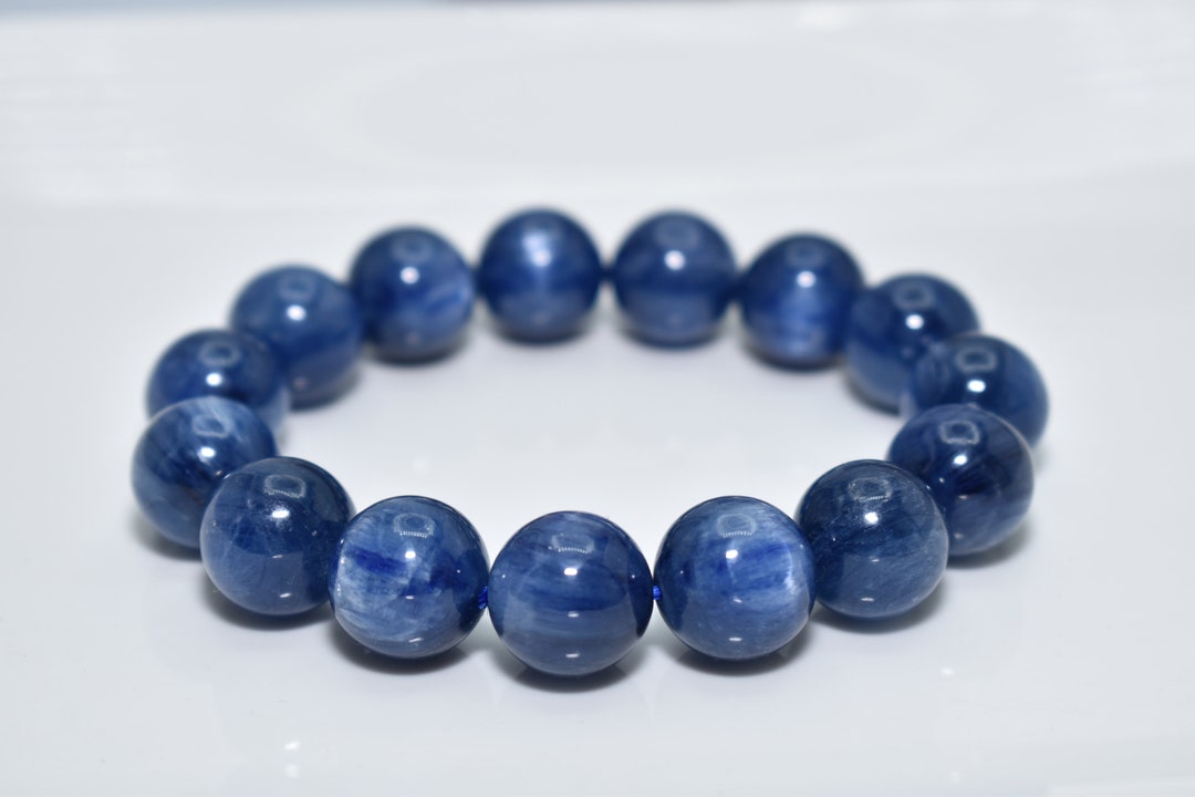 High Grade Cat's Eye Kyanite Stretch Bracelet, 14.5mm, Comes With