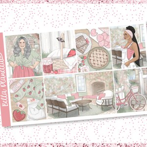 Strawberry Delight || A La Carte || Weekly Planner Kit || Standard Vertical Planner || Disc Bound || Spiral Bound