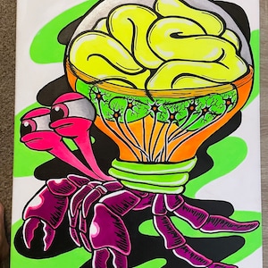Original glow-in-the-dark blacklight painting