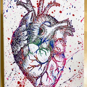 Anatomical Heart Painting