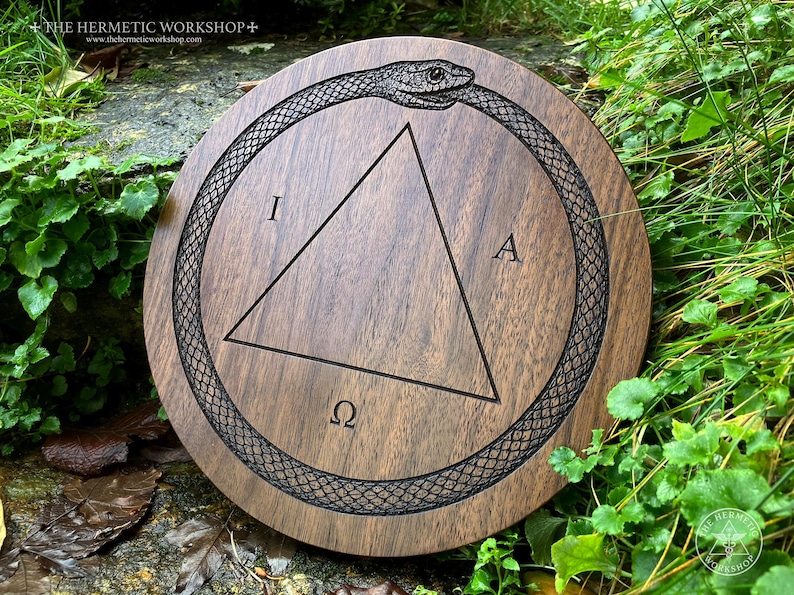 MAGICIAN'S MASTER TABLE - Carved in Walnut Table of Practice Hermetic ...