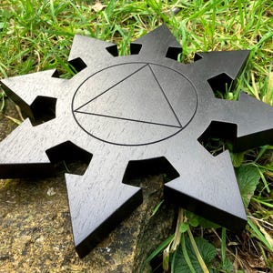 THE ALTAR CHAOSPHERE - Carved Altar Piece in Solid Walnut (Chaos Magic)