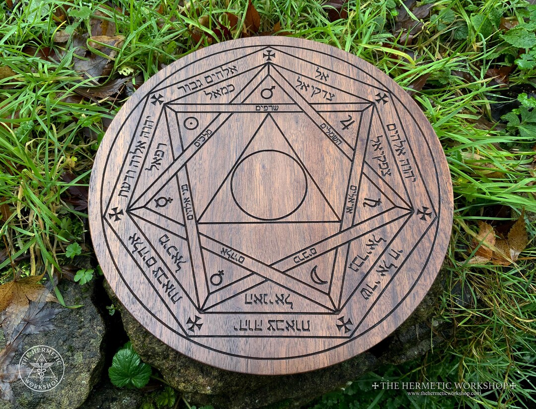 PLANETARY MAGIC - Table of Practice // Carved in Solid Walnut ...