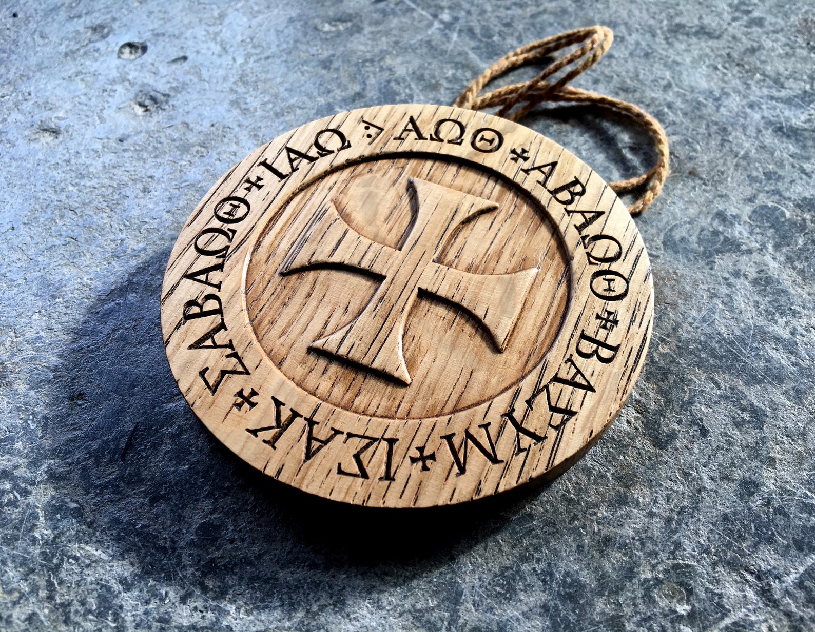 HEADLESS RITE LAMEN Carved in Solid Oak | Etsy UK