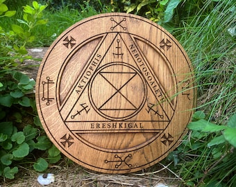 Große SPIRIT TRAP in Eiche massiv (Jason Miller - 'Protection & Reversal Magick')