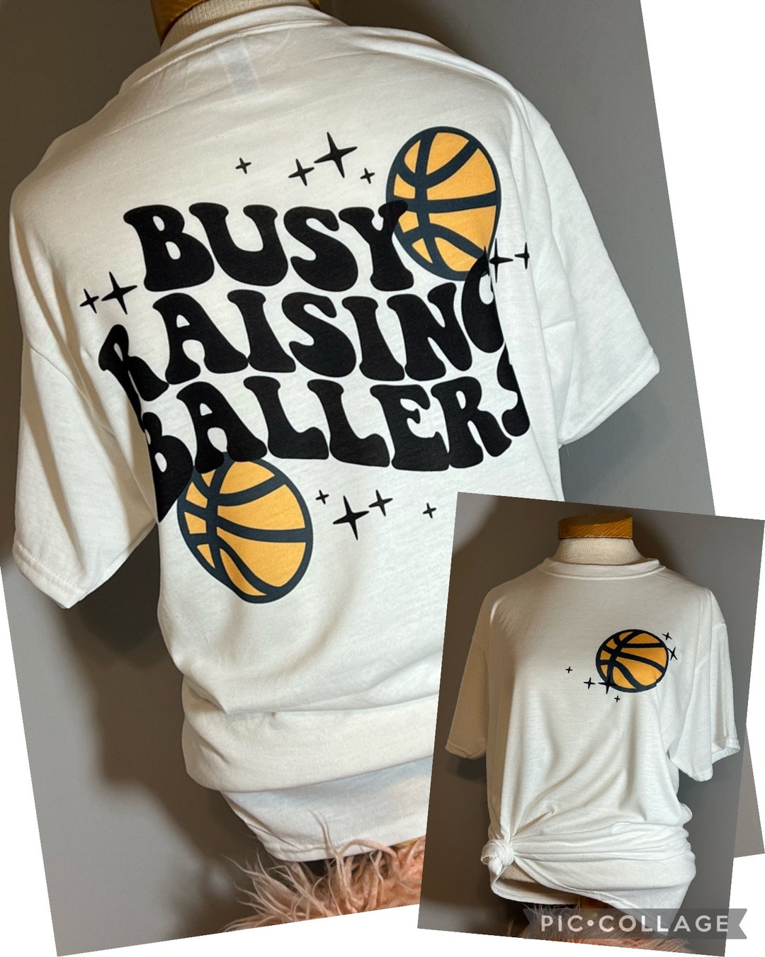 Busy Raising Ballers Graphic Shirt. Basketball, Baseball, Softball ...