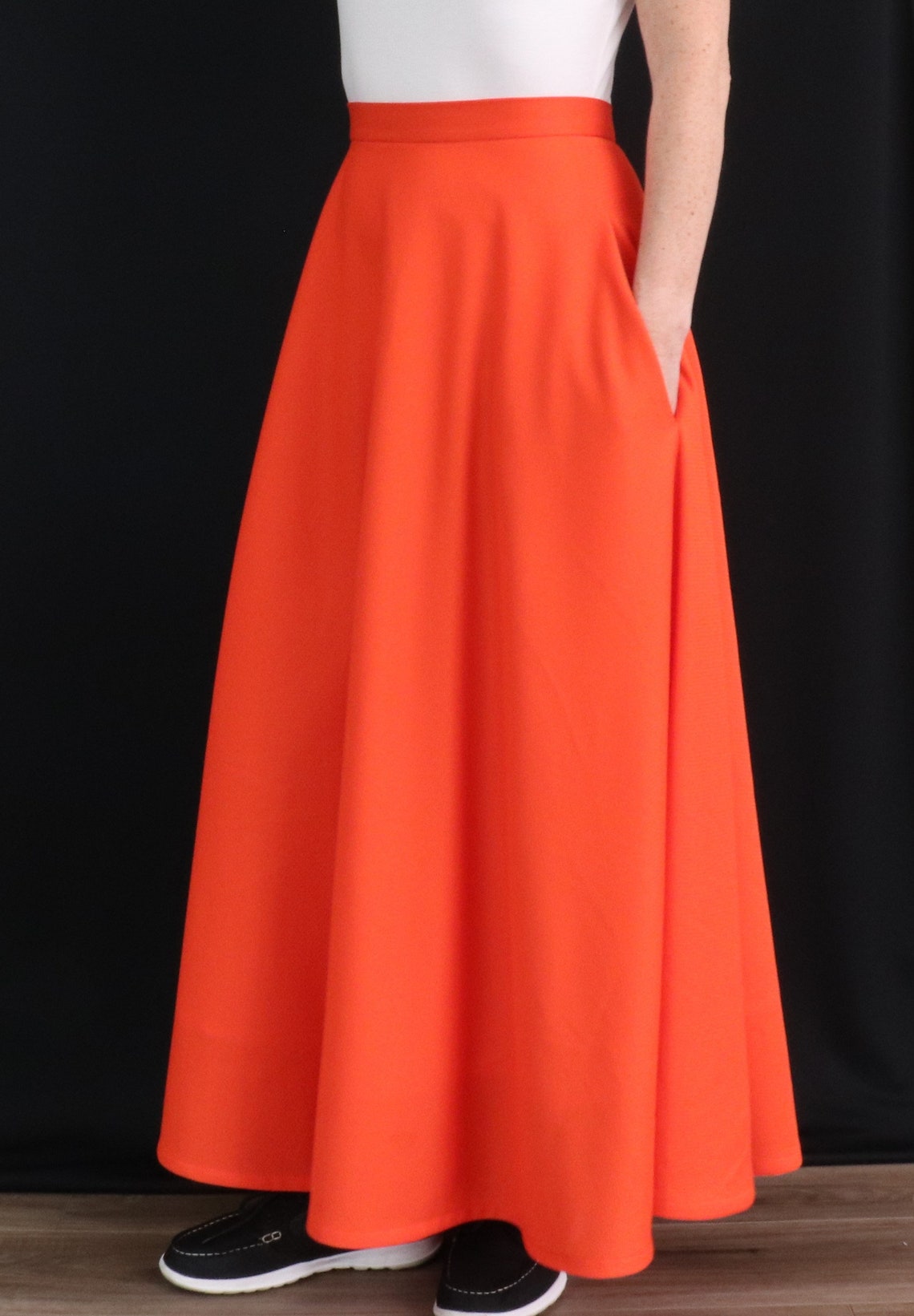 Half circle skirt with pockets women sizes 618 sewing pdf Etsy