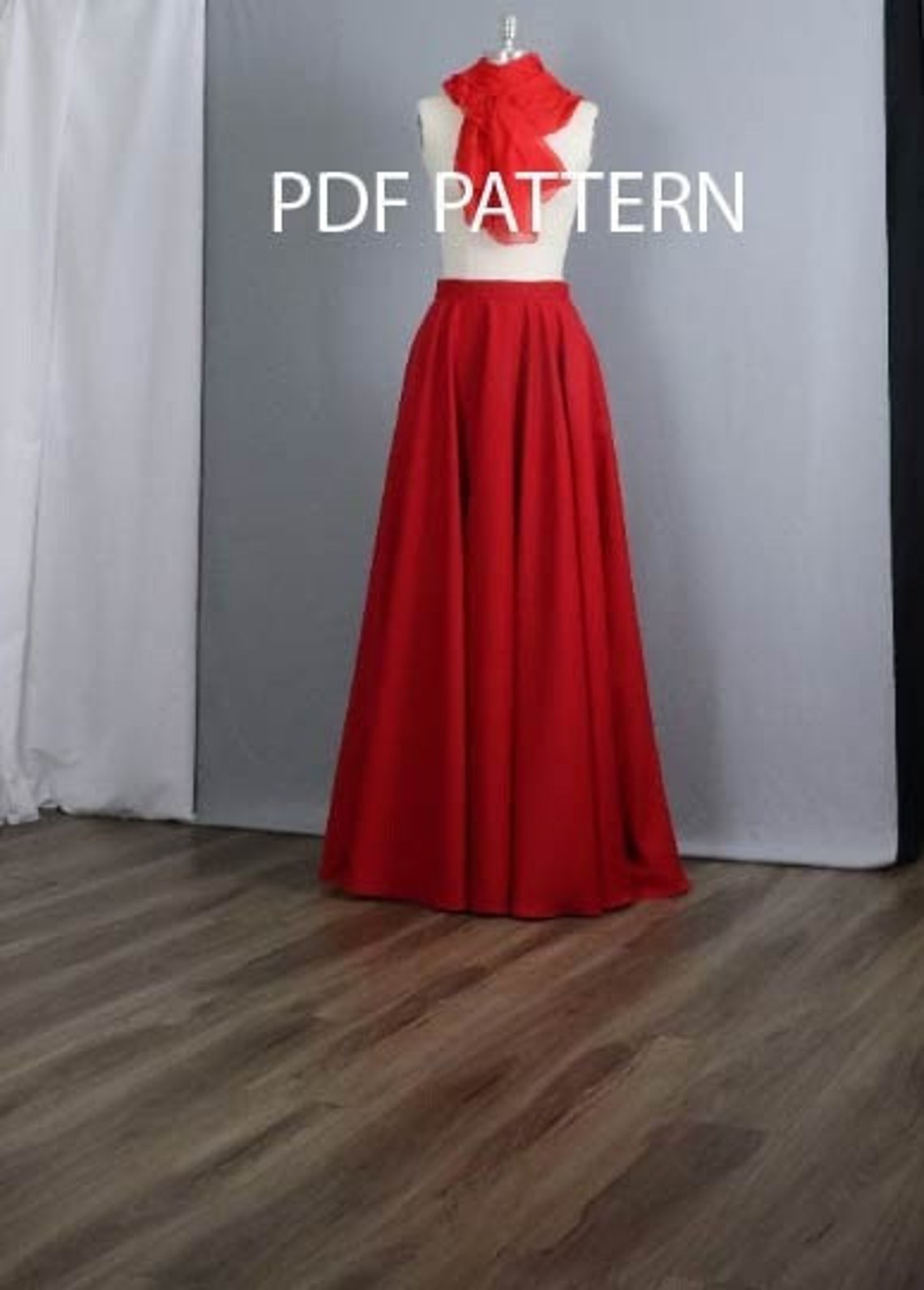 Full circle Skirt With Pockets US Sizes 618 Sewing Pdf Etsy
