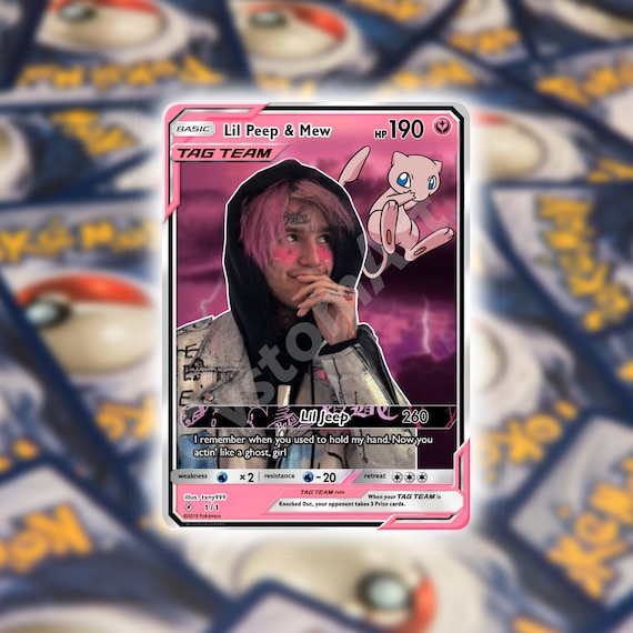 Lil Peep & Mew - CUSTOM Trading Card