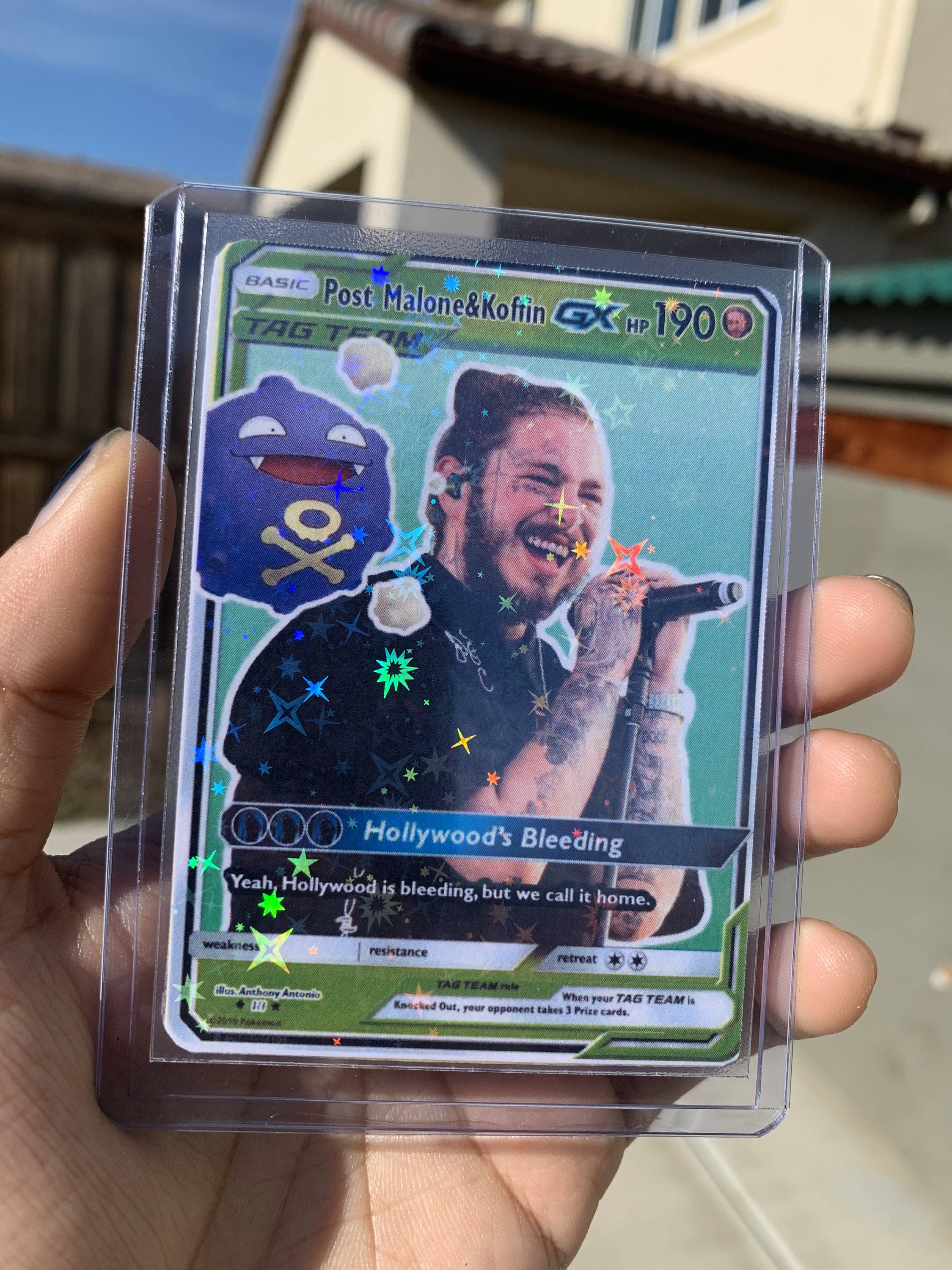 Post Malone & Koffin CUSTOM Pokemon Card Etsy UK