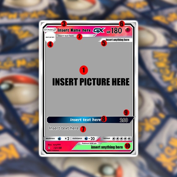 Create your own pokemon card