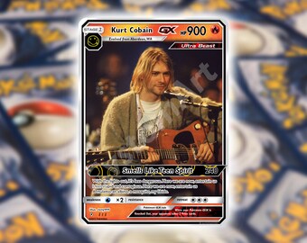 Kurt Cobain - CUSTOM Trading Card