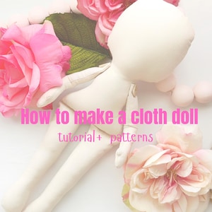 Doll sewing pattern, fabric Doll sewing pdf pattern,14 inch cloth doll for sew, handmade fabric doll instant download,diy doll your self
