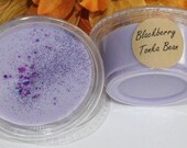 Blackberry Tonka Bean Strong Scented 2 oz Wax Melt Shot Cup Sample Size with glitter
