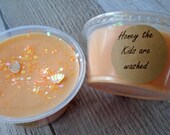 Honey the kids are washed-Lush type Strong Scented 2 oz Wax Melts Shot Cup with glitter