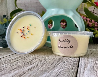 Birthday Cheesecake Wax Melts Strong Wax Melts, 2 oz Cup, Wax Tart, Soy Wax Melt, Sample Wax Melt, Bakery Wax Melts