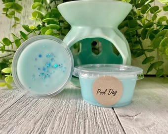 Pool Day, 2 oz Shot Cup, Wax Tart, Strong Wax Melts