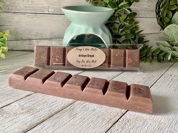 Artisan Bread Wax Melt, 3.2 oz Wax Snap Bar, Strong Scented