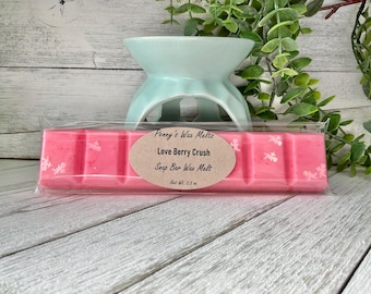 Loveberry Crush Wax Melt Snap Bar, Fruity Scent, 3.2 oz