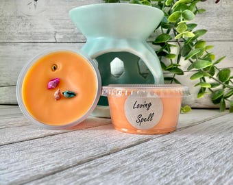 Loving Spell Wax Melt: Floral Fruit Scented, 2 oz Shot Cup Wax Tart