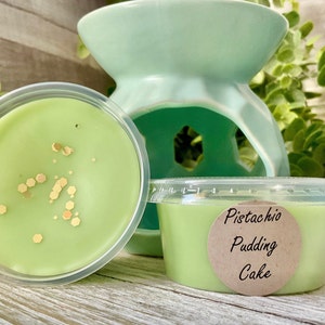 Pistachio Pudding Cake, Strong Wax Melt, 2 oz Wax Melt Cup, Cake Wax Melts, Wax Melts for Warmer