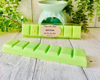 Apple Strudel, Strong Scented, 3.5 oz XL Wax Melt Wax Snap Bar