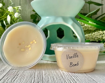 Vanilla Bomb, 2 oz Scent Shot Cup, Strong Scented Wax Melt, Strongest Vanilla Fragrance