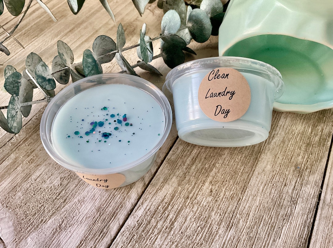 Clean Laundry Day Wax Melt 2 Oz Shot Cup Strong Scented Wax Etsy