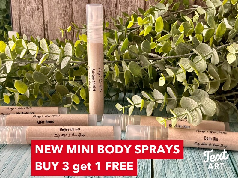 Mini Body Spray Set Mini Body Mist Spray, Purse Size, Choose Your Scent (10ml) - Etsy