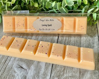 Loving Spell, 3.2 oz Snap Bar Wax Melt, Large Wax Melt Bar, VS Type, Soy Blend Wax Melts