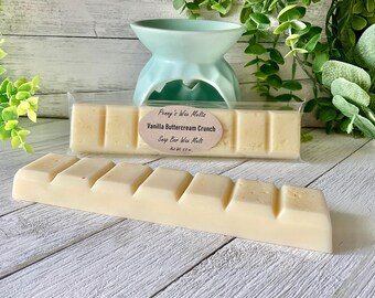 Vanilla Buttercream Crunch, Strong Scented, 3.2 oz Wax Snap Bar