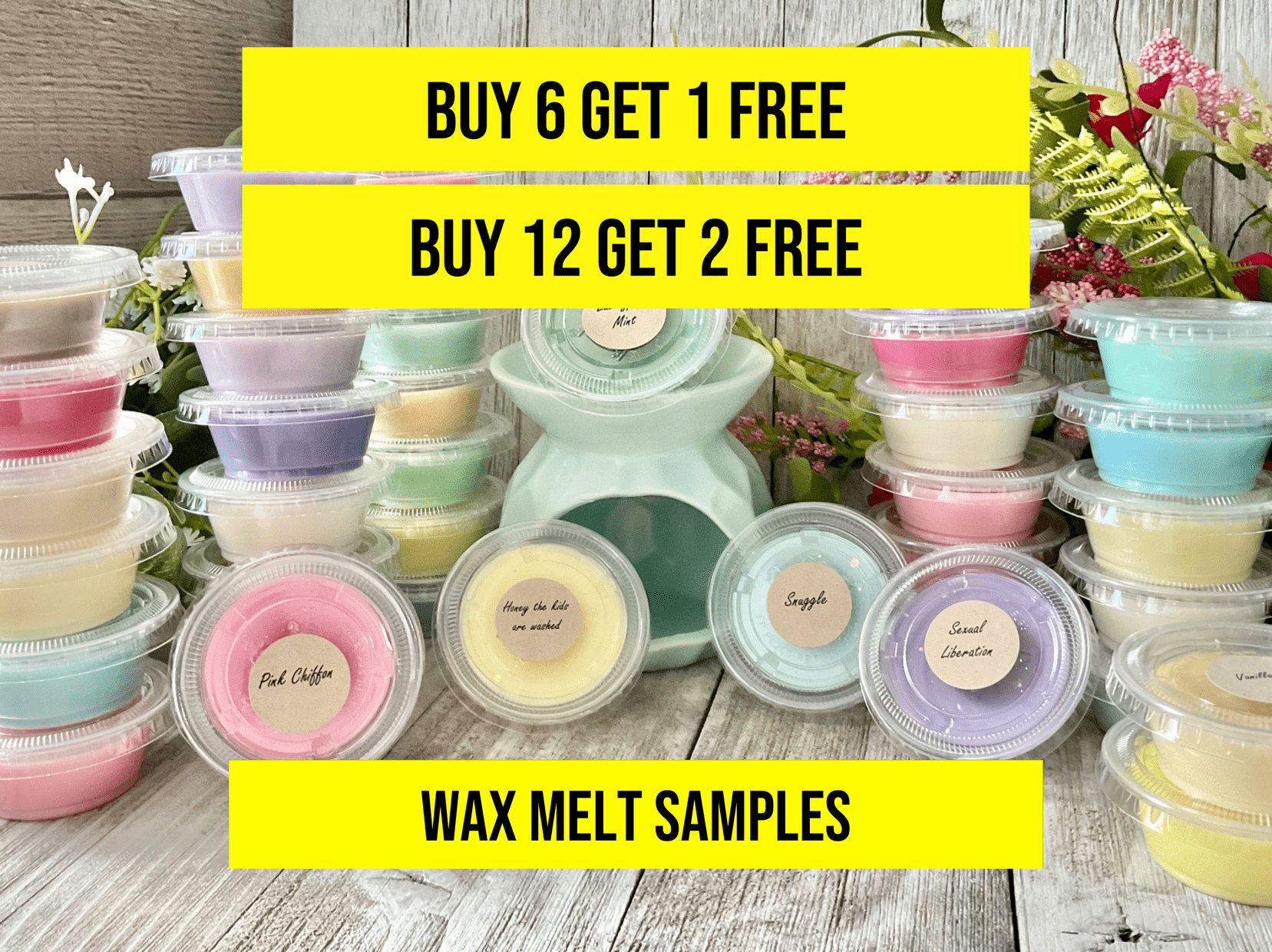 Soy Wax Melt Snap Bars Highly Scented Wax Melts Vegan & Cruelty