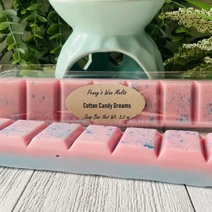 Cotton Candy Dreams, Strong Scented Wax Melt, 3.2 oz Wax Bar