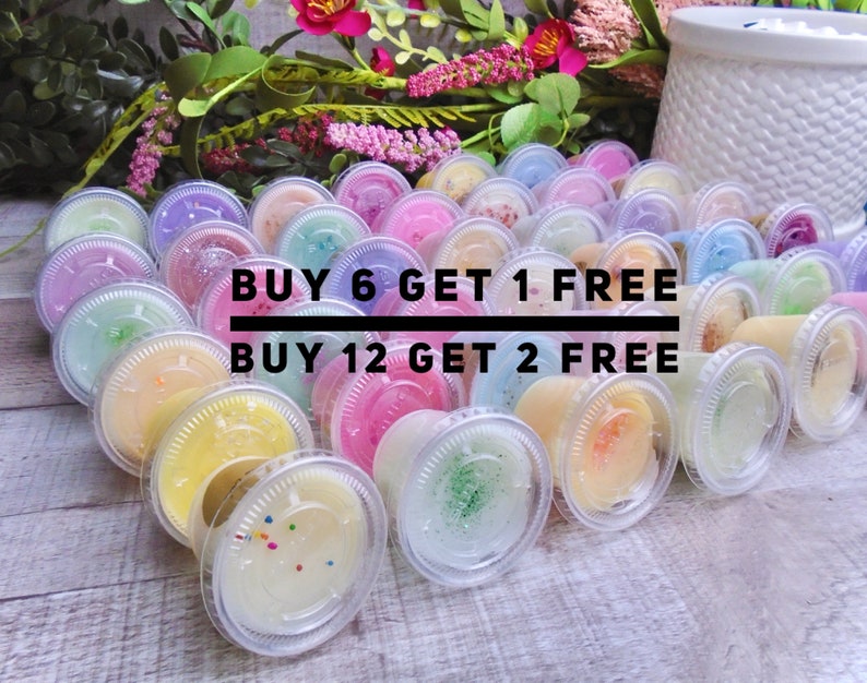 Buy 6 Get 1 FREE, Buy 12 Get 2 FREE, Highly Scented Wax Tarts ,Your Choice of scents, Soy Blend Wax Melts, 1 oz. Scent Cups 