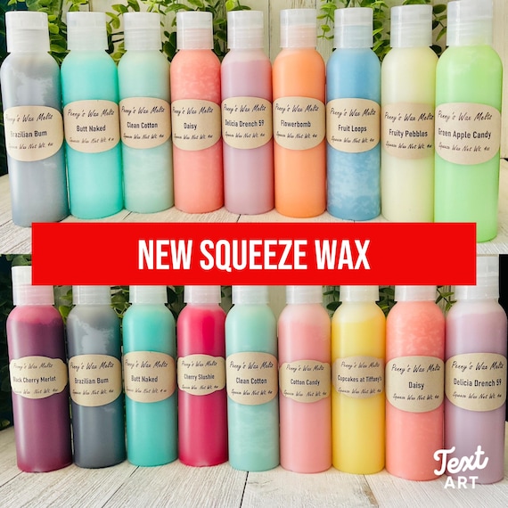 Soy Squeeze Wax Melts: 4 oz Bottle, Choose Your Scent, 50 Scent Choices