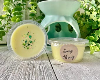 Spring Cleaning Wax Melt: Clean Cotton Lemon, 2 oz Cup