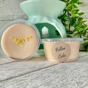 Yellow Cake Wax Melt: Strong Scented, 2 oz Scent Shot Cup