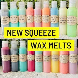 Soy Squeeze Wax Melts: Choose Your Scent, 4oz Bottle
