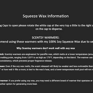 Strong Soy Squeeze Wax Melts: 4 oz Bottle, Choose Your Scent, 50 Scent Choices image 3