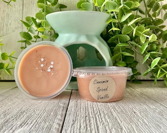 Cinnamon Spiced Vanilla, Strong Scented Wax Melts, 2 oz Cup, Wax Tarts