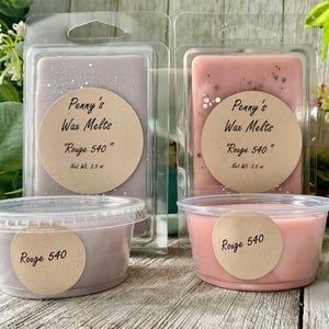 Rouge 540 Wax Melt Bar, STRONG Scented Wax Melt, 3.5 oz Clamshell, Rouge Perfume Type, Wax Tarts
