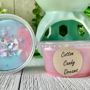 Cotton Candy Dreams Wax Melt: Strong Scented Para-Soy Blend, 2 oz Cup