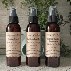 Scented Body Mist and Room Spray, Choose Your Scent, 2oz, 4oz, 8oz bild 4
