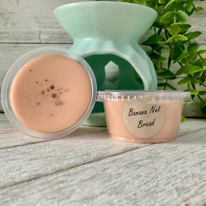 Banana Nut Bread Wax Melt: Strong Bakery Scent, 2 oz Cup