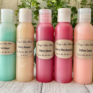 Strong Soy Squeeze Wax Melts: 4 oz Bottle, Choose Your Scent, 50 Scent Choices image 7