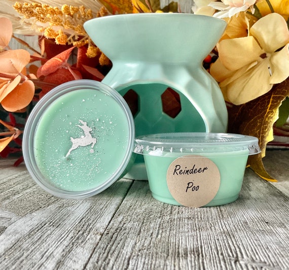 Reindeer Poo, 2 Oz Shot Cup, Eucalyptus Wax Melt, Strong Scented Wax Melt,  Wax Melts, Wax Melt Cup, Wax Tart, Wax Melt Gift 