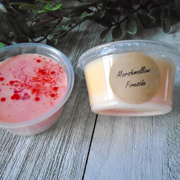 Marshmallow Fireside Wax Melt, BBW Type Wax Tart, Strong Scented Wax Melt, 2 oz Wax Melt Shot Cup, Gift for her, Outdoorsy Wax Melt